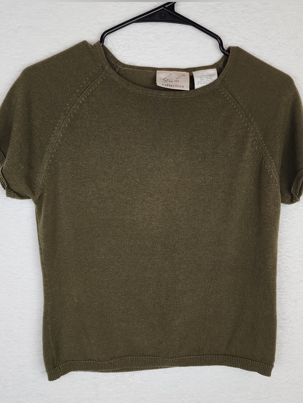 VINTAGE Kathie Lee Green Short Sleeve Sweater Top M